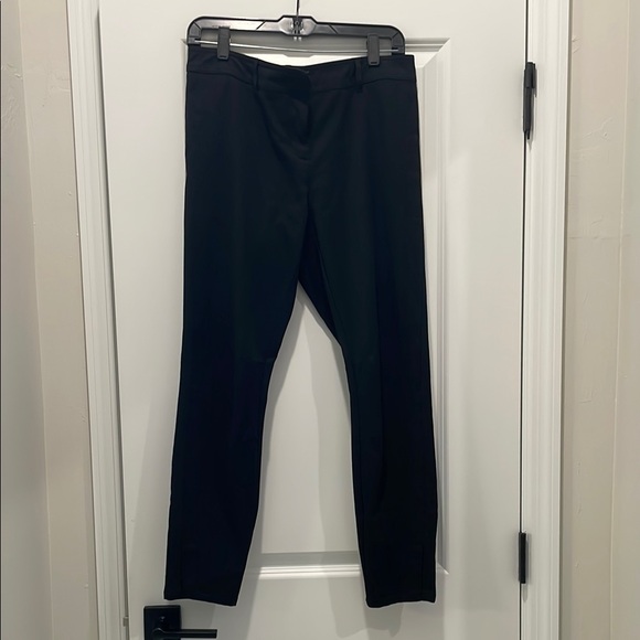 New York & Company Black Dress Jumpsuit with Tapered Legs - Picture 1 of 4